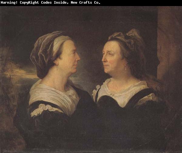 Hyacinthe Rigaud Two Views of the Artist's Mother (mk45)